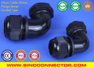 Divided Type Right Angle (90° Elbow) Hermetic Metric Cable Glands IP68 with Locknuts & Flat Gaskets