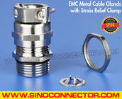 EMC (RFI) Cable Glands Metric and PG Nickel-Plated Brass IP68 with Additional Strain Relief Clamp