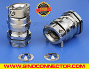 EMC (RFI) Cable Glands Metric and PG Nickel-Plated Brass IP68 with Additional Strain Relief Clamp