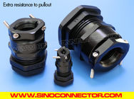IP68 Polyamide Cable Glands Black (RAL9005) NPT3/8"~NPT1-1/2" with External Clamp for Moving Cables