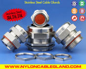 Ozone & Temperature Resistant 304, 316, 316L Stainless Steel M20 Cable Gland IP68 with Silicone Seals