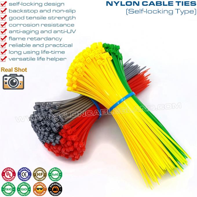 4" цветные пластиковые проволочные стяжки 2,5x100 мм, нейлоновая кабельных стяжек 66 с прочностью на растяжение 18 фунтов для проводов или кабелей